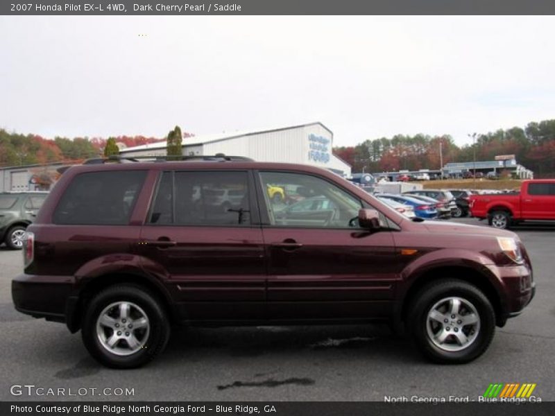 Dark Cherry Pearl / Saddle 2007 Honda Pilot EX-L 4WD