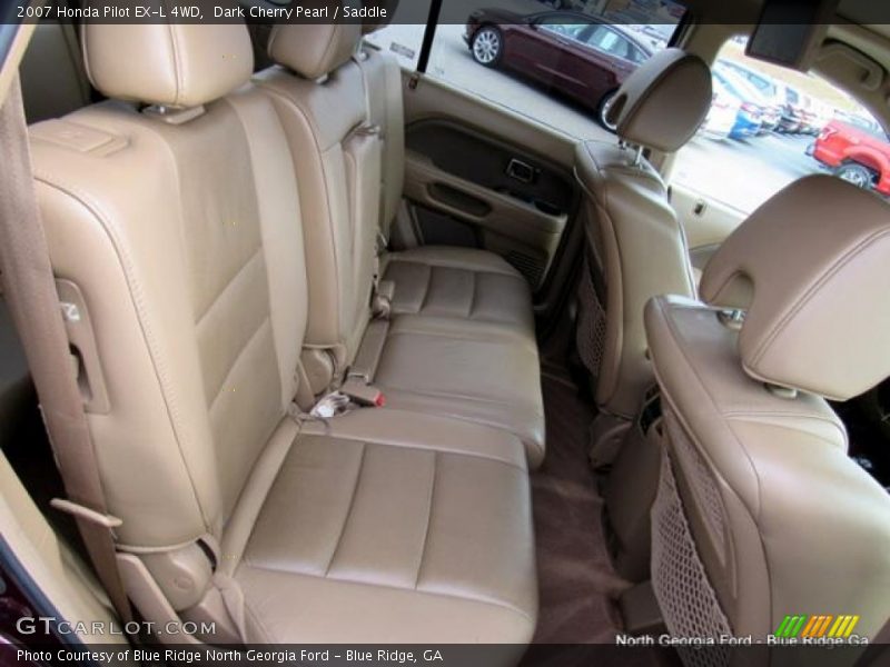 Dark Cherry Pearl / Saddle 2007 Honda Pilot EX-L 4WD