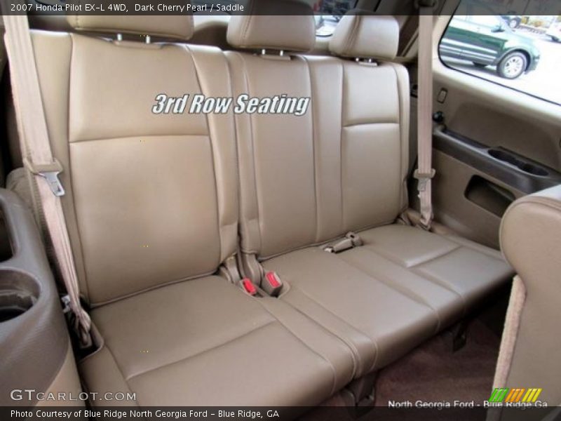 Dark Cherry Pearl / Saddle 2007 Honda Pilot EX-L 4WD