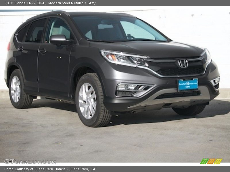 Modern Steel Metallic / Gray 2016 Honda CR-V EX-L