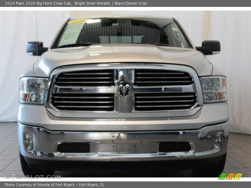 Bright Silver Metallic / Black/Diesel Gray 2014 Ram 1500 Big Horn Crew Cab