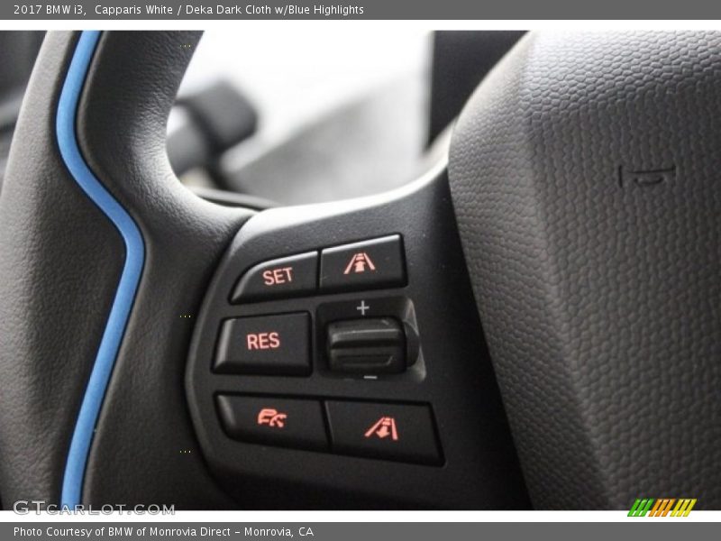 Capparis White / Deka Dark Cloth w/Blue Highlights 2017 BMW i3
