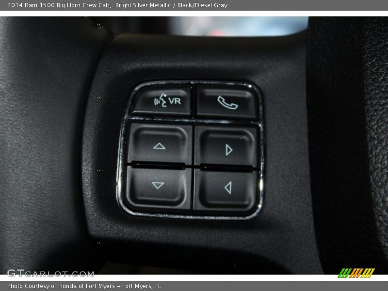 Bright Silver Metallic / Black/Diesel Gray 2014 Ram 1500 Big Horn Crew Cab