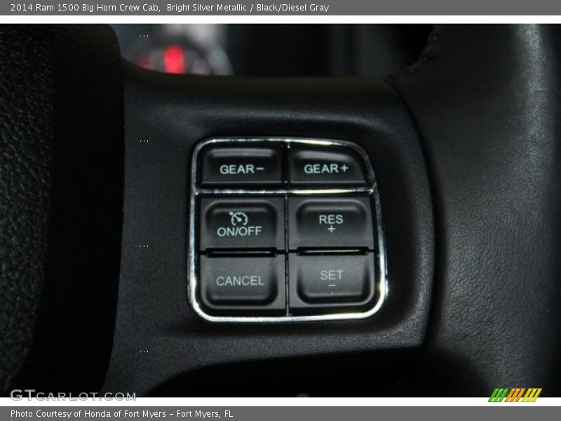 Bright Silver Metallic / Black/Diesel Gray 2014 Ram 1500 Big Horn Crew Cab