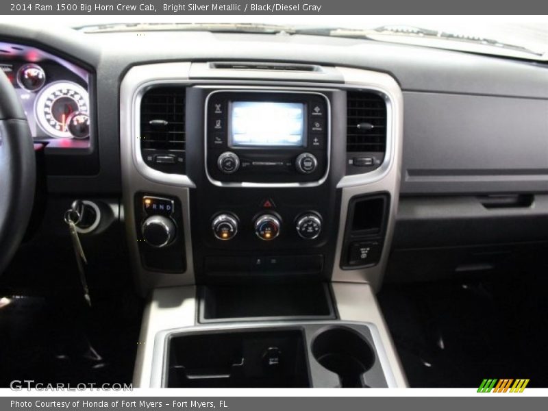 Bright Silver Metallic / Black/Diesel Gray 2014 Ram 1500 Big Horn Crew Cab