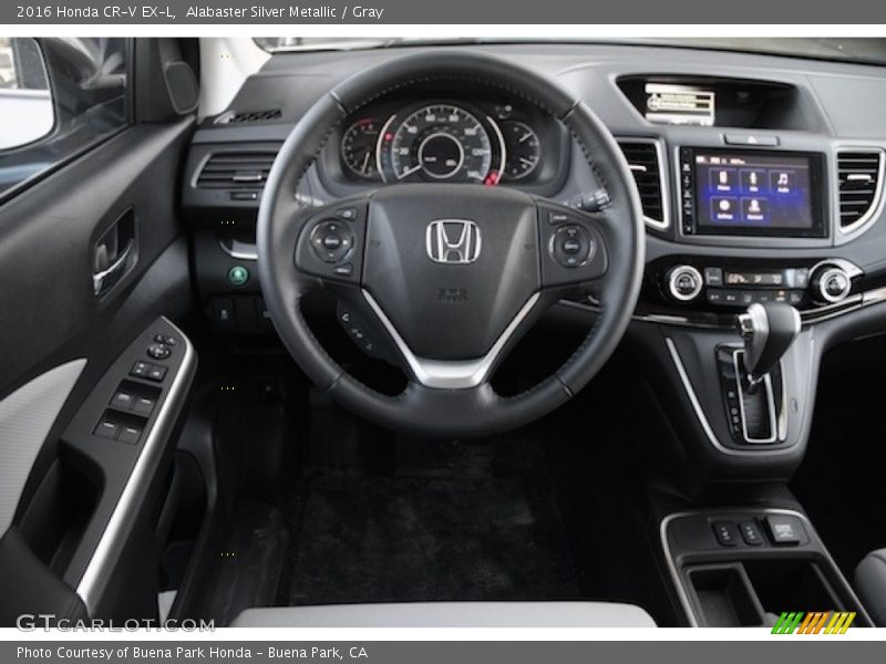 Alabaster Silver Metallic / Gray 2016 Honda CR-V EX-L