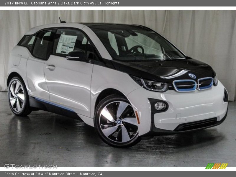 Capparis White / Deka Dark Cloth w/Blue Highlights 2017 BMW i3