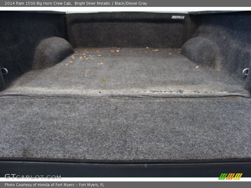 Bright Silver Metallic / Black/Diesel Gray 2014 Ram 1500 Big Horn Crew Cab