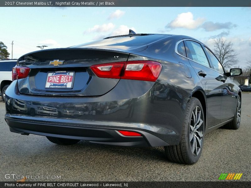 Nightfall Gray Metallic / Jet Black 2017 Chevrolet Malibu LT
