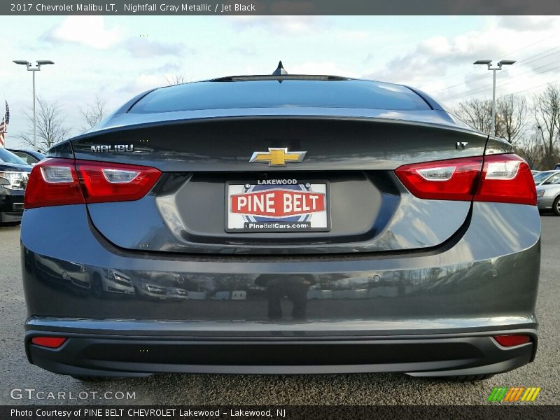 Nightfall Gray Metallic / Jet Black 2017 Chevrolet Malibu LT
