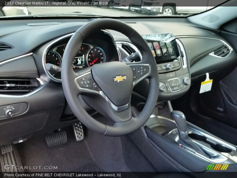 Nightfall Gray Metallic / Jet Black 2017 Chevrolet Malibu LT