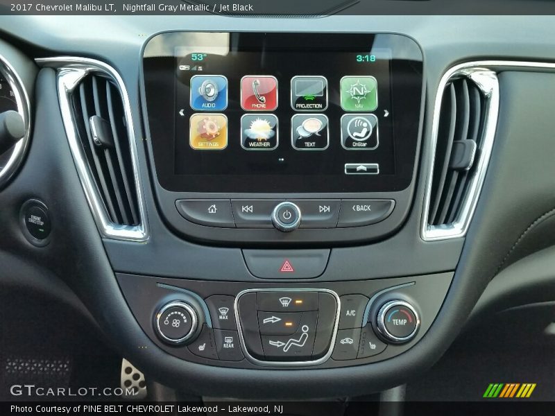 Nightfall Gray Metallic / Jet Black 2017 Chevrolet Malibu LT