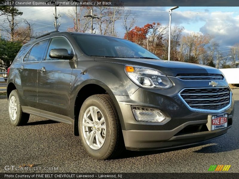 Nightfall Gray Metallic / Jet Black 2017 Chevrolet Equinox LT