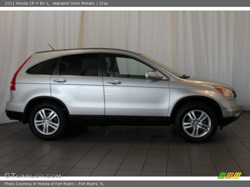 Alabaster Silver Metallic / Gray 2011 Honda CR-V EX-L