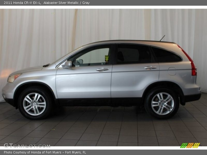 Alabaster Silver Metallic / Gray 2011 Honda CR-V EX-L