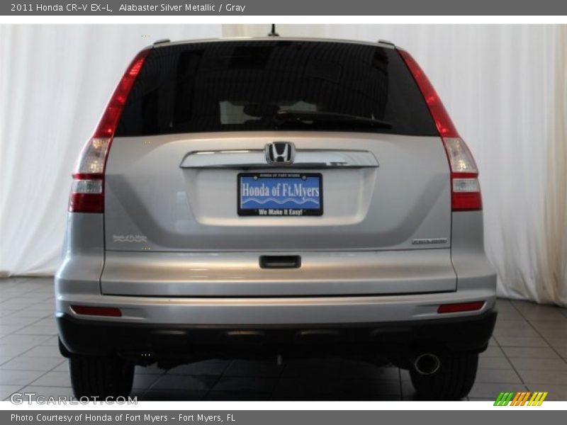 Alabaster Silver Metallic / Gray 2011 Honda CR-V EX-L