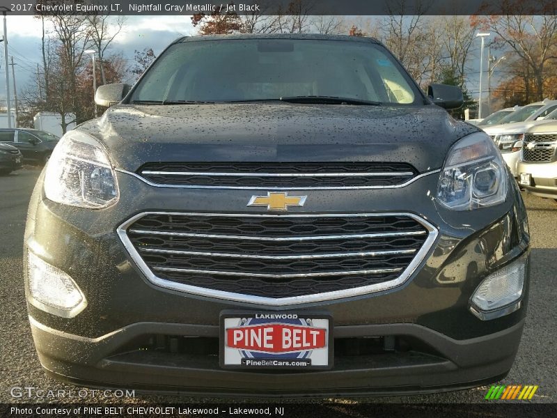 Nightfall Gray Metallic / Jet Black 2017 Chevrolet Equinox LT