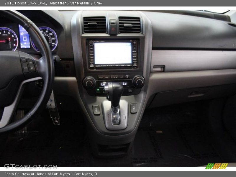 Alabaster Silver Metallic / Gray 2011 Honda CR-V EX-L