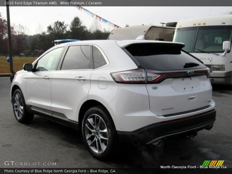White Platinum / Ceramic 2016 Ford Edge Titanium AWD