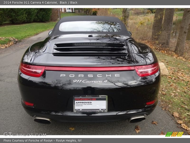 Black / Black 2014 Porsche 911 Carrera 4 Cabriolet