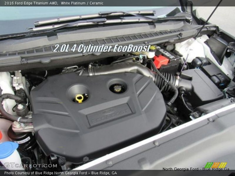 White Platinum / Ceramic 2016 Ford Edge Titanium AWD