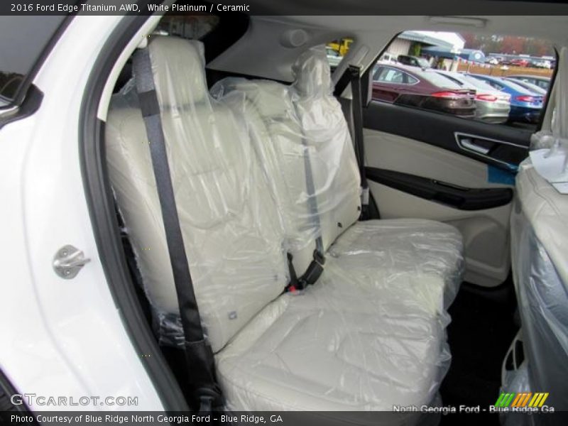 White Platinum / Ceramic 2016 Ford Edge Titanium AWD