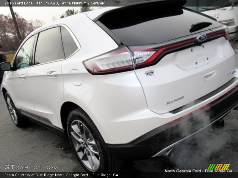 White Platinum / Ceramic 2016 Ford Edge Titanium AWD