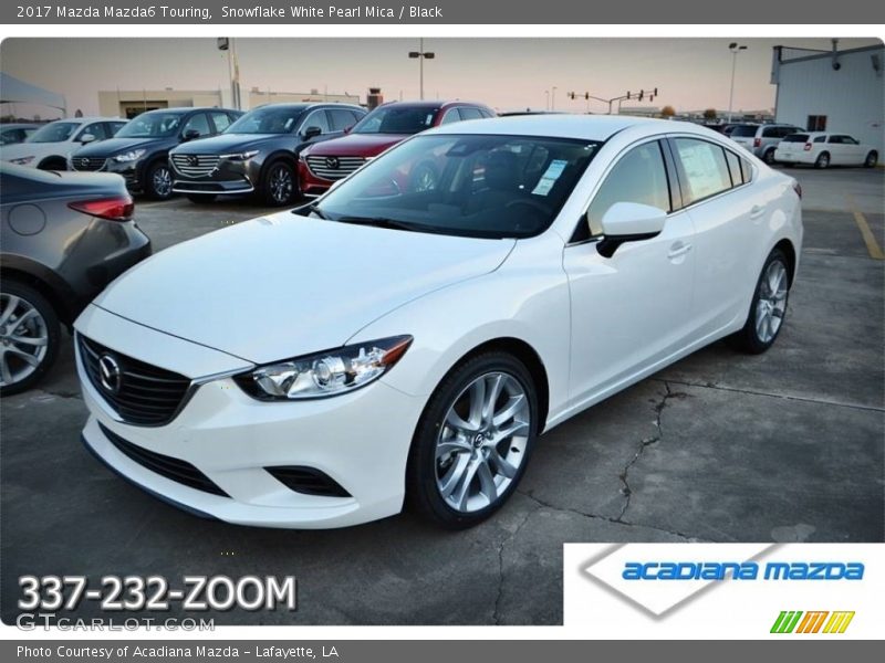 Snowflake White Pearl Mica / Black 2017 Mazda Mazda6 Touring