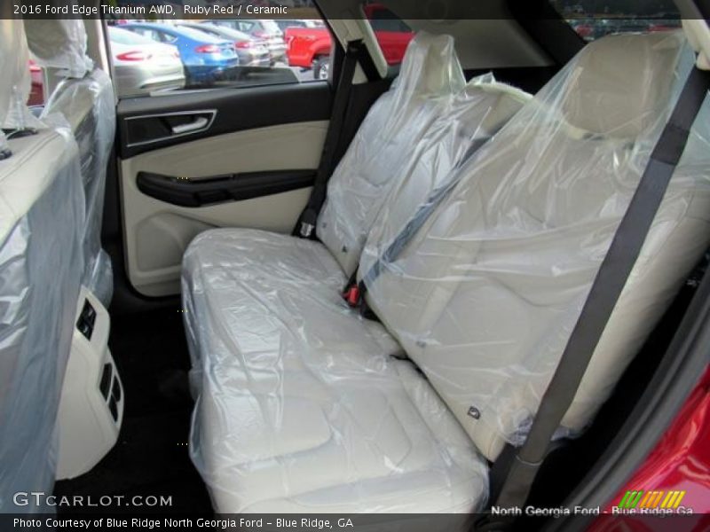 Ruby Red / Ceramic 2016 Ford Edge Titanium AWD