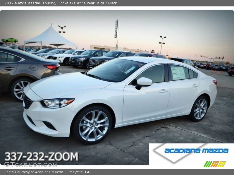 Snowflake White Pearl Mica / Black 2017 Mazda Mazda6 Touring