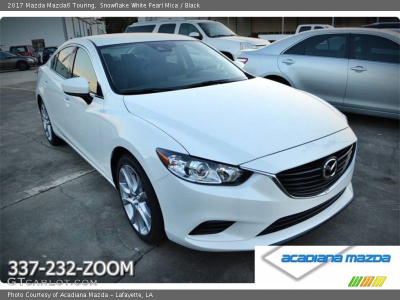 Snowflake White Pearl Mica / Black 2017 Mazda Mazda6 Touring