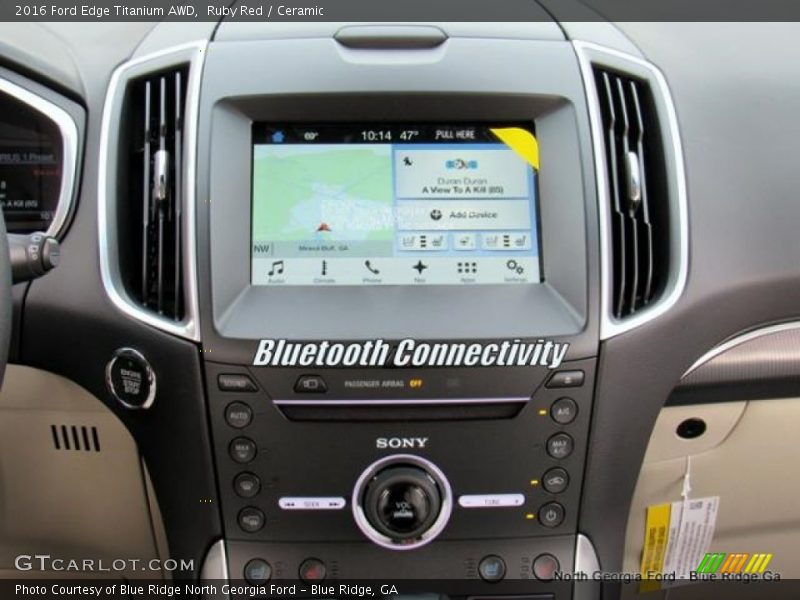 Ruby Red / Ceramic 2016 Ford Edge Titanium AWD