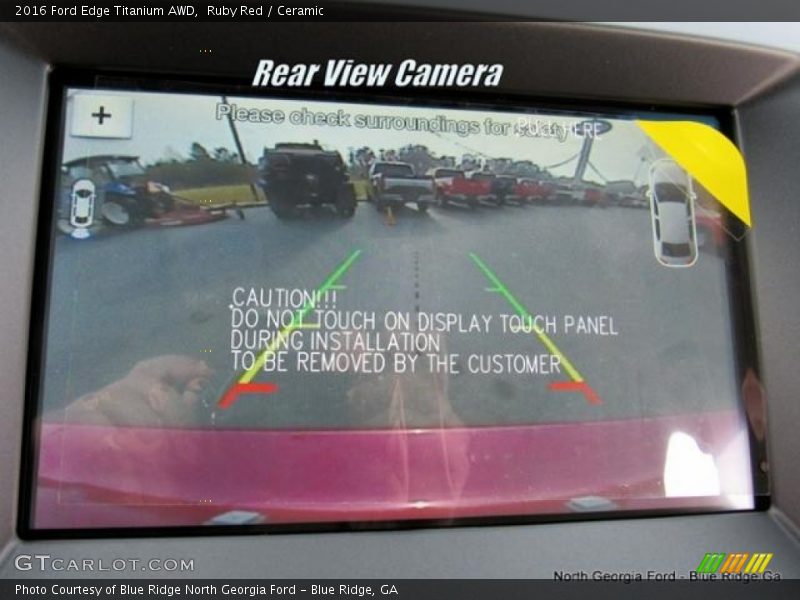 Ruby Red / Ceramic 2016 Ford Edge Titanium AWD