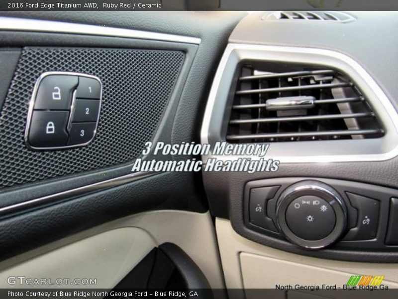 Ruby Red / Ceramic 2016 Ford Edge Titanium AWD