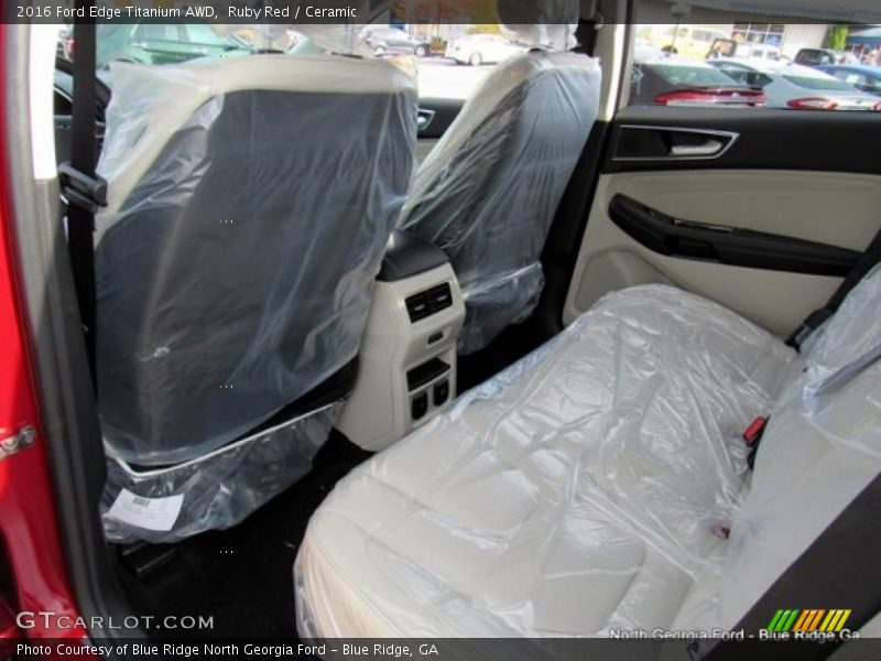 Ruby Red / Ceramic 2016 Ford Edge Titanium AWD
