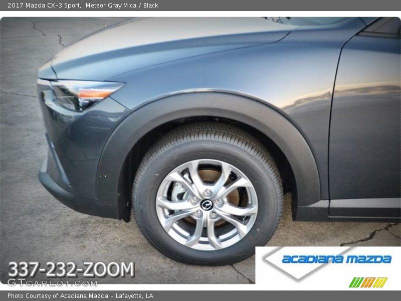 Meteor Gray Mica / Black 2017 Mazda CX-3 Sport