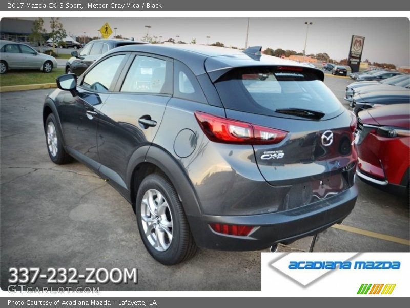 Meteor Gray Mica / Black 2017 Mazda CX-3 Sport