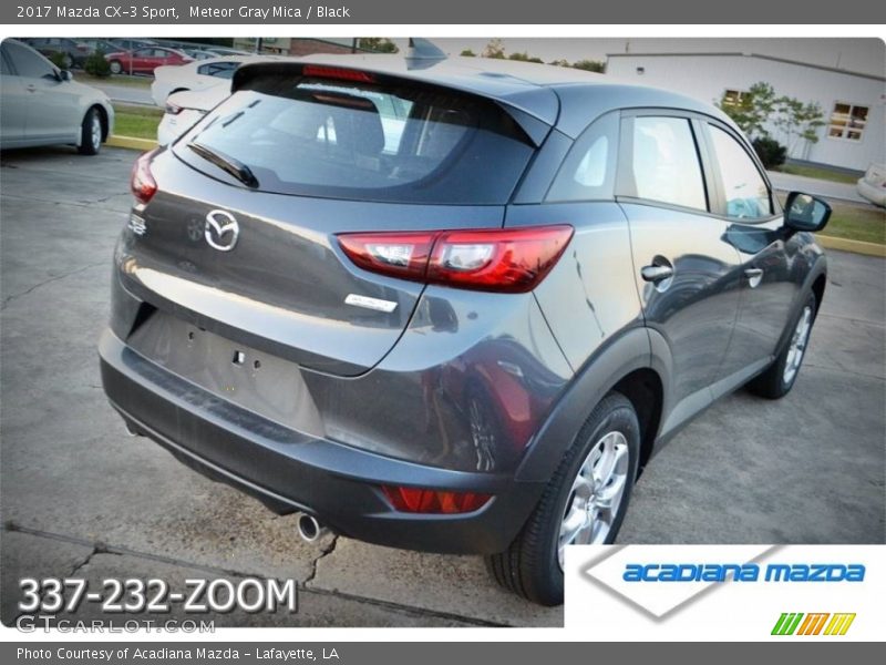 Meteor Gray Mica / Black 2017 Mazda CX-3 Sport