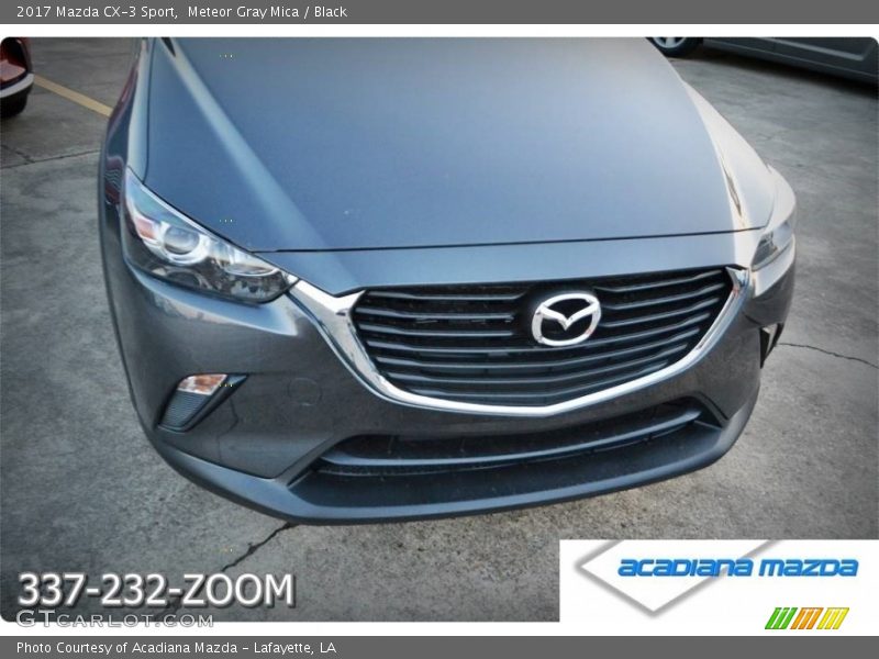 Meteor Gray Mica / Black 2017 Mazda CX-3 Sport