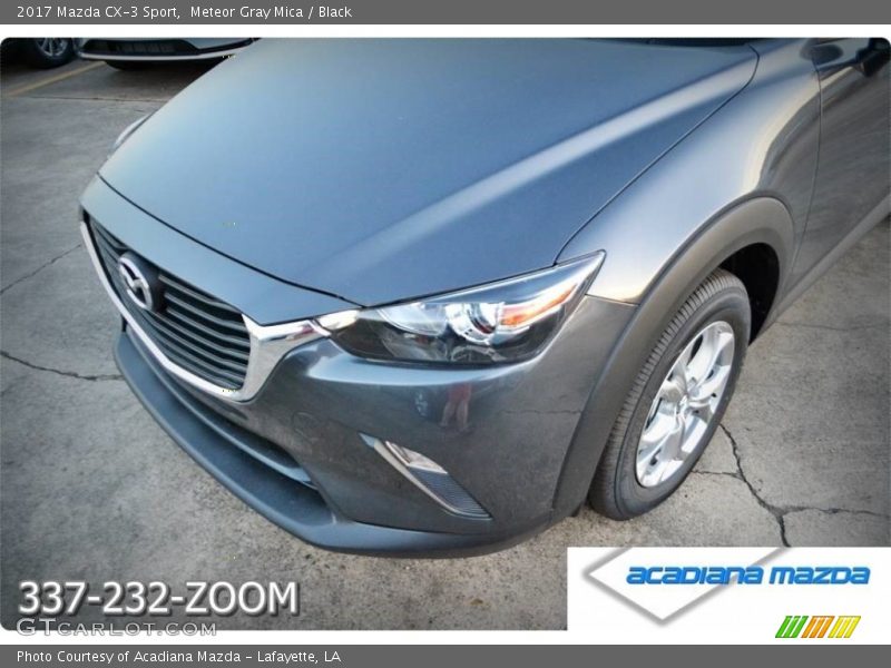 Meteor Gray Mica / Black 2017 Mazda CX-3 Sport
