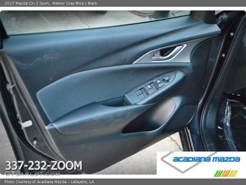 Meteor Gray Mica / Black 2017 Mazda CX-3 Sport