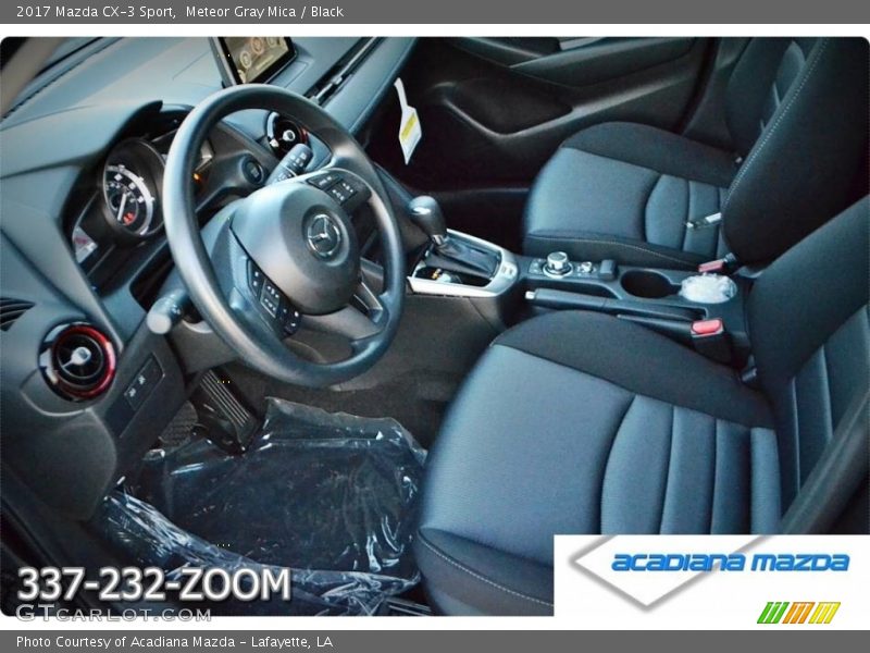 Meteor Gray Mica / Black 2017 Mazda CX-3 Sport