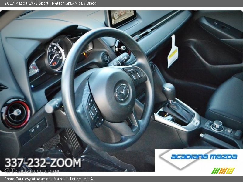 Meteor Gray Mica / Black 2017 Mazda CX-3 Sport