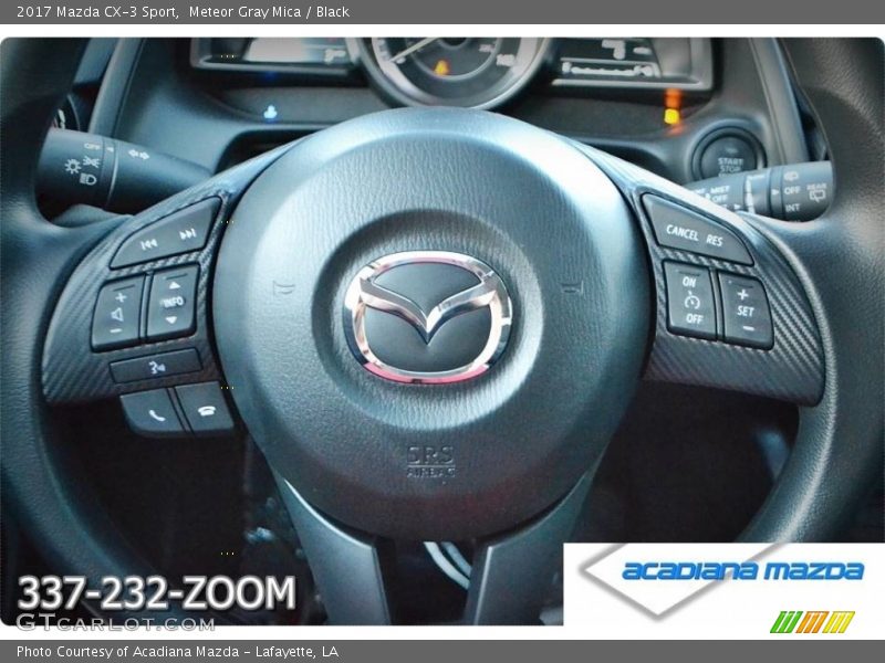 Meteor Gray Mica / Black 2017 Mazda CX-3 Sport