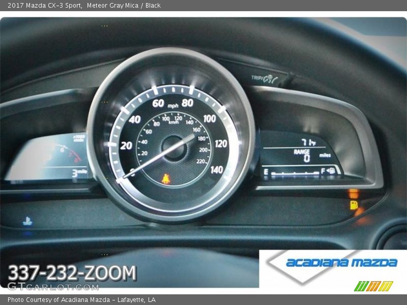 Meteor Gray Mica / Black 2017 Mazda CX-3 Sport