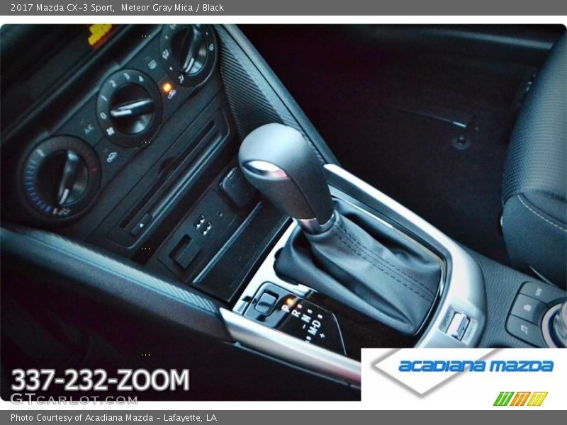 Meteor Gray Mica / Black 2017 Mazda CX-3 Sport