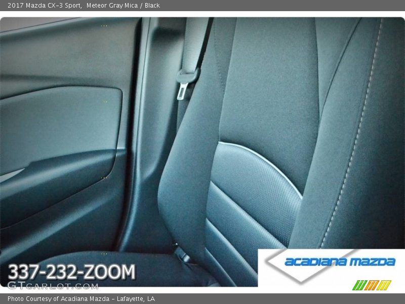 Meteor Gray Mica / Black 2017 Mazda CX-3 Sport