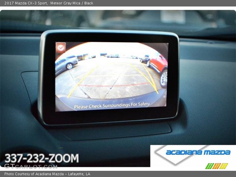 Meteor Gray Mica / Black 2017 Mazda CX-3 Sport