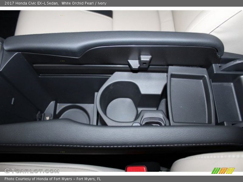 White Orchid Pearl / Ivory 2017 Honda Civic EX-L Sedan
