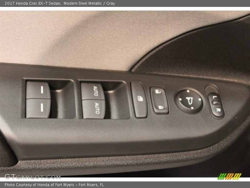 Modern Steel Metallic / Gray 2017 Honda Civic EX-T Sedan